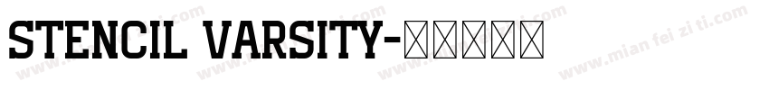 Stencil Varsity字体转换